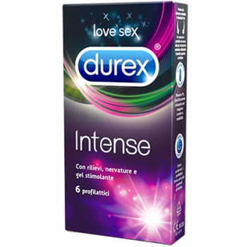 DUREX INTENSE con gel stimolante 6 pz DUREX INTENSE con gel stimolante 6 pz