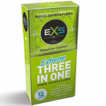 EXS 3in1 RIBS-DOTS-FLARED da 12 pezzi EXS 3in1 RIBS-DOTS-FLARED da 12 pezzi