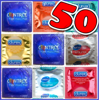 50 Preservativi DUREX, CONTROL, AKUEL 50 Preservativi DUREX, CONTROL, AKUEL